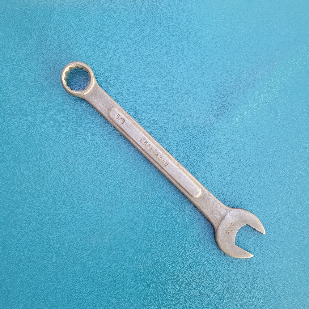 Craftsman 5/8 Combination Wrench 12 PT CI Series Vintage USA MADE.